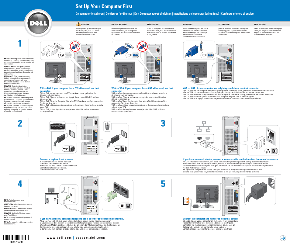 Dell Dimension 5100 User Manual | 2 pages