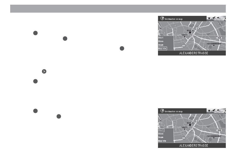 Entering destinations | Blaupunkt DX-V User Manual | Page 24 / 75