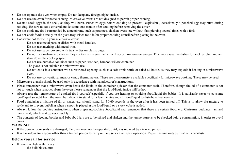 Hyundai H-MW1025 User Manual | Page 3 / 20