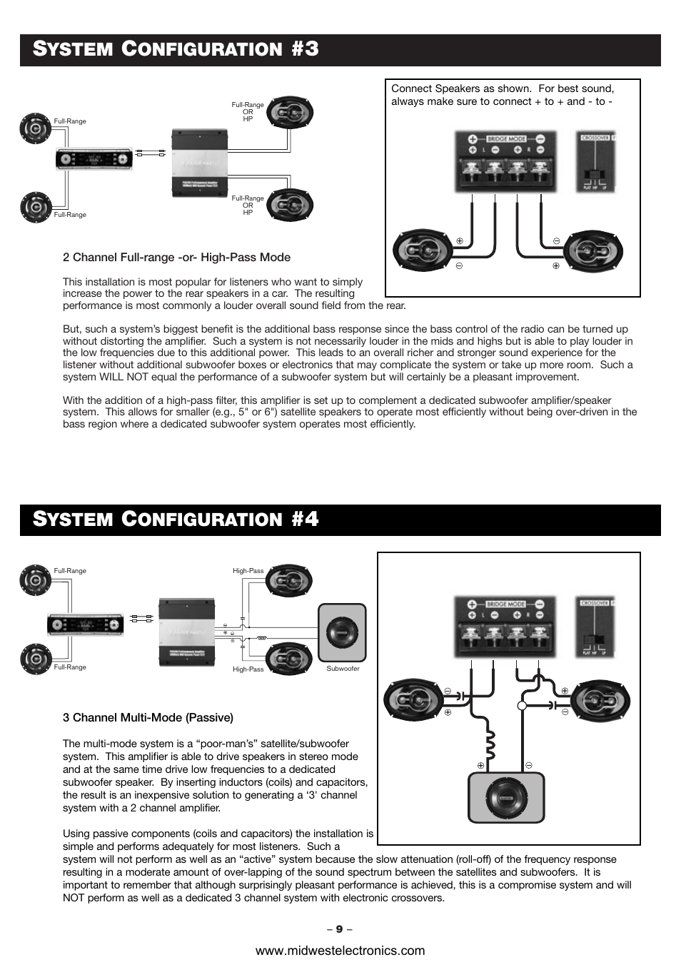 Ystem, Onfiguration | Blaupunkt PCA260 User Manual | Page 11 / 14