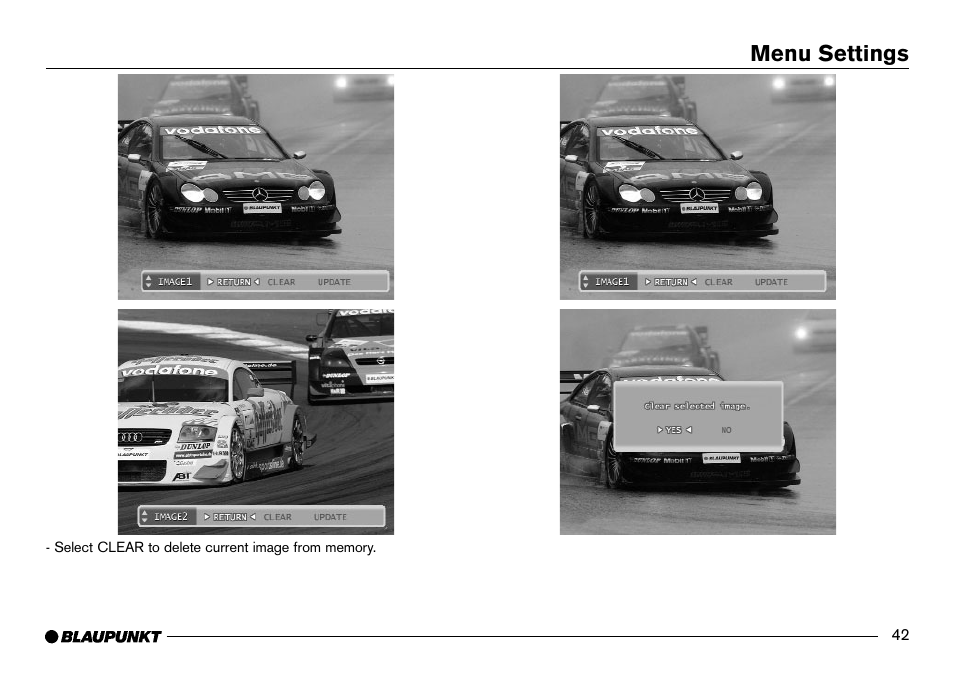 Menu settings | Blaupunkt IVDM-7002 User Manual | Page 43 / 56