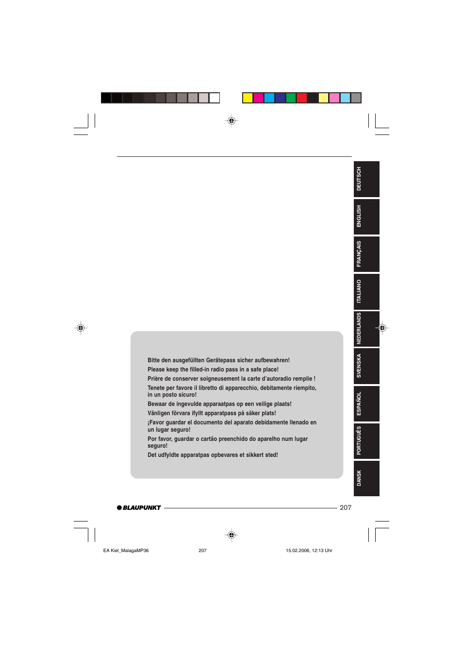 Blaupunkt KIEL CD36 User Manual | Page 24 / 25