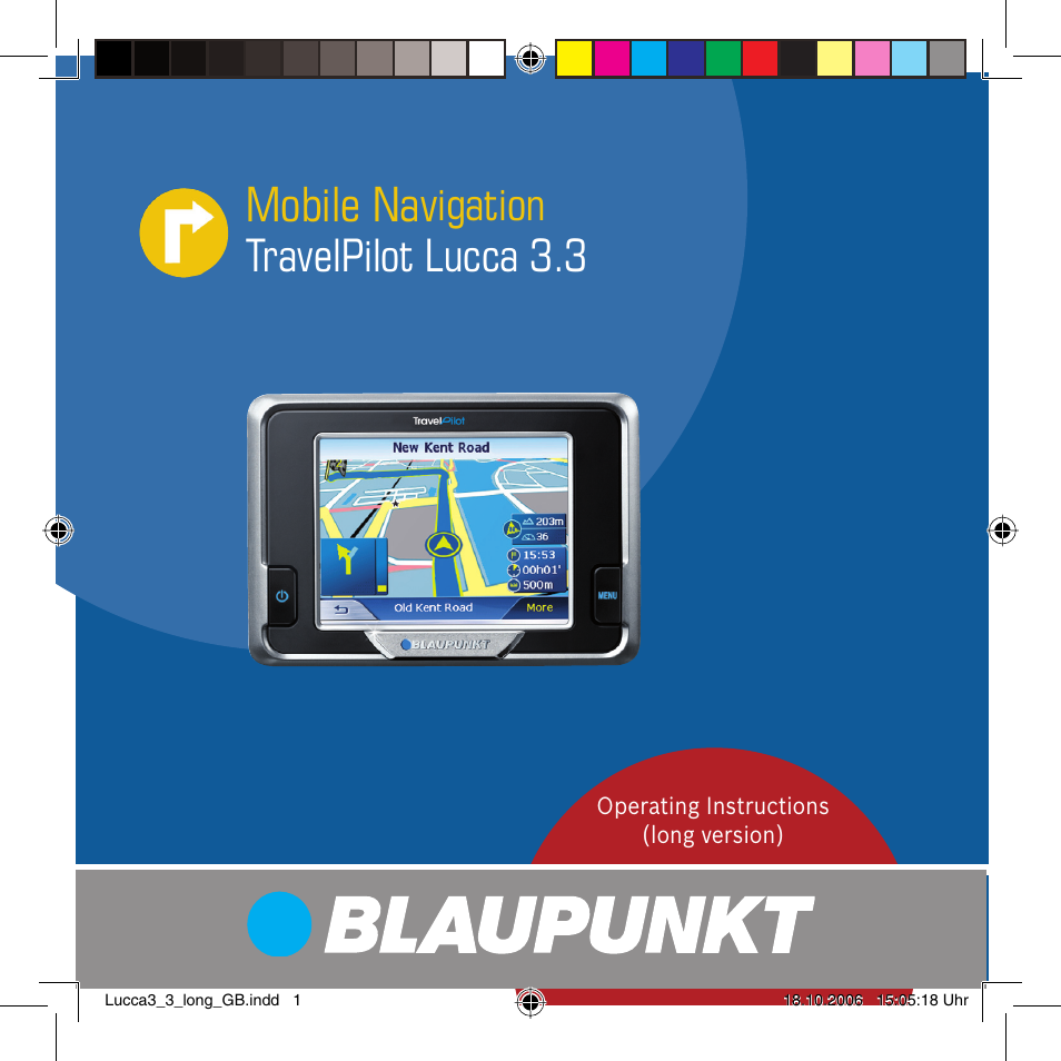 Blaupunkt TRAVELPILOT LUCCA 3.3 User Manual | 88 pages