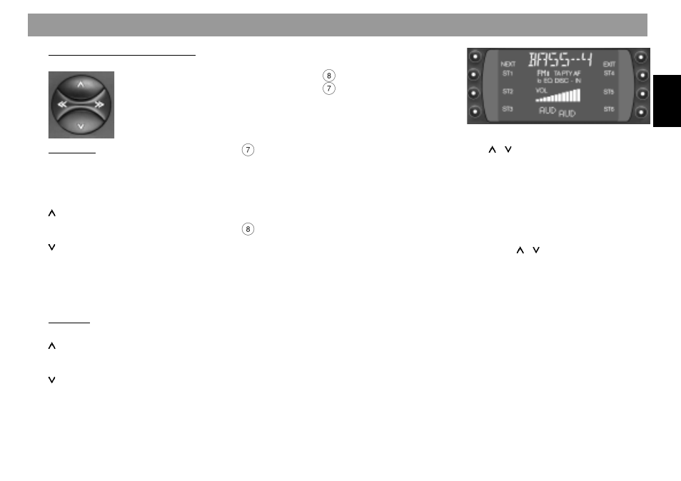 Condensed instructions | Blaupunkt BOSCH GRUPPE RMD 169 User Manual | Page 8 / 38