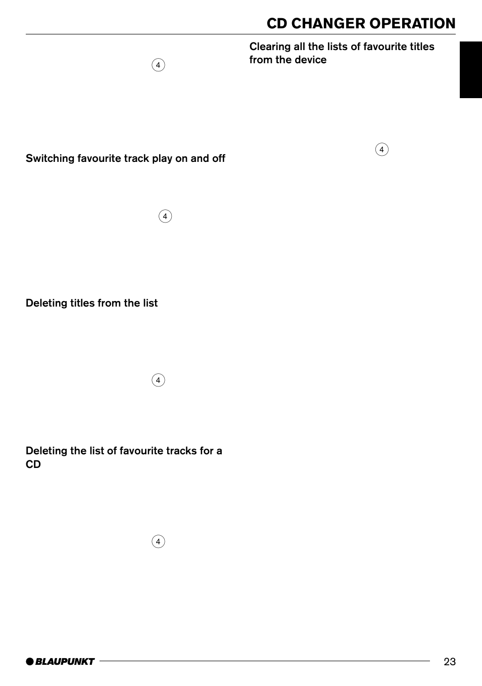 Cd changer operation | Blaupunkt MD70 User Manual | Page 22 / 28