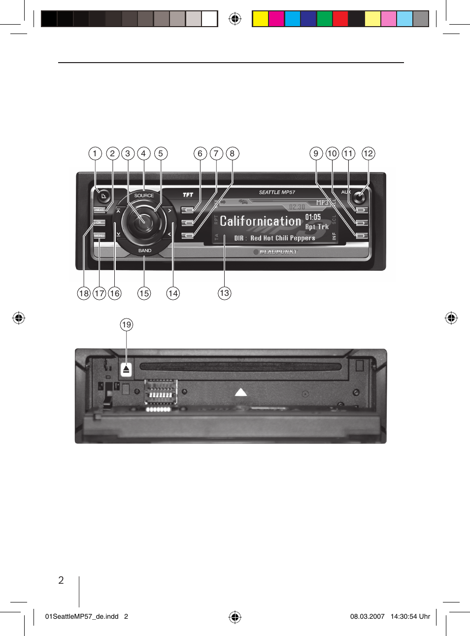 Blaupunkt SEATTLE MP57 7 647 453 310 User Manual | Page 2 / 55