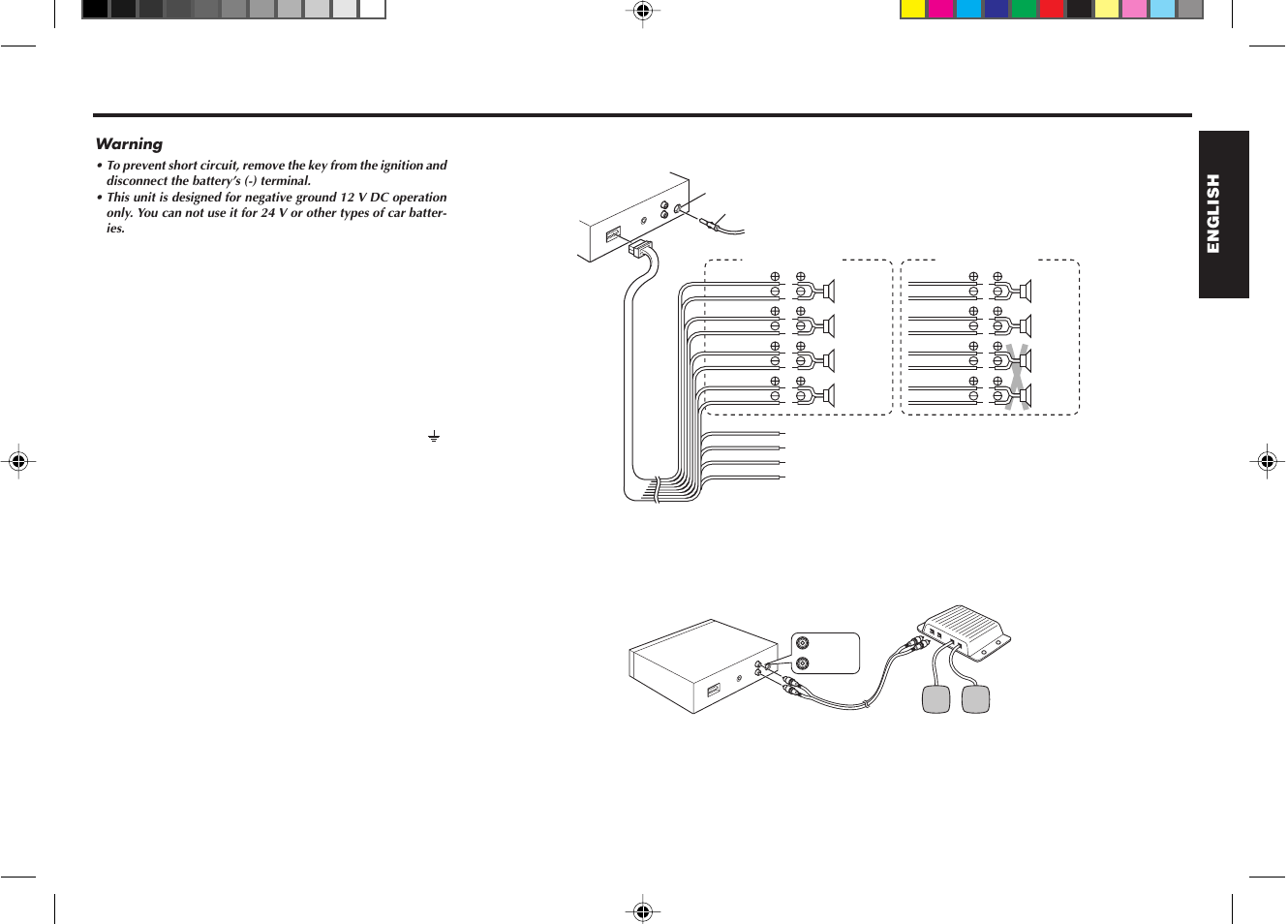 Connections, Connection procedure caution, Preamp out/line out connections | Connection procedure | Blaupunkt CD 2001 User Manual | Page 8 / 10