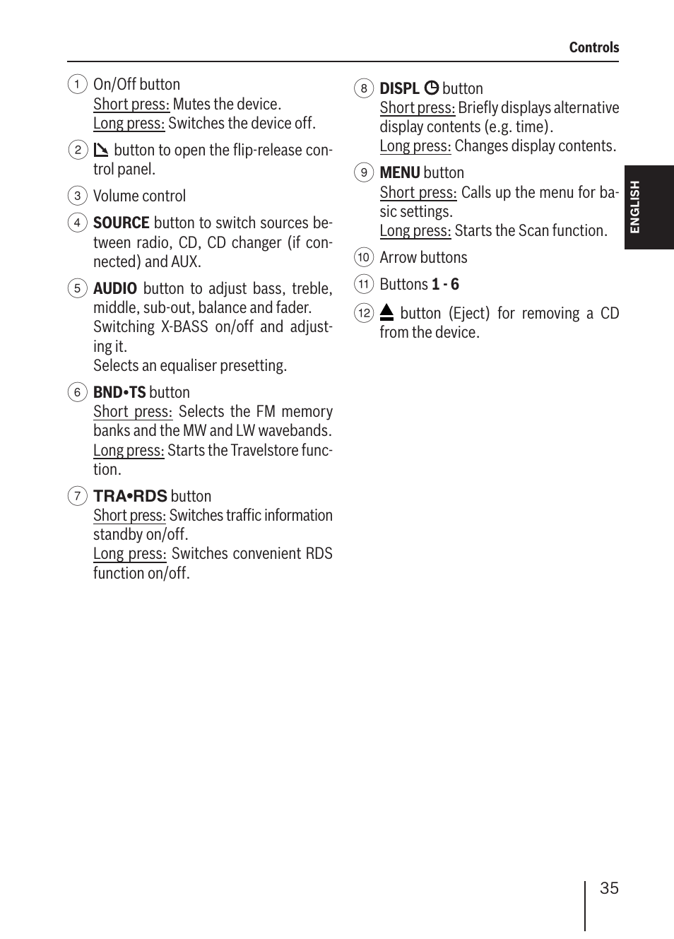 Blaupunkt ALICANTE MP36 User Manual | Page 3 / 35