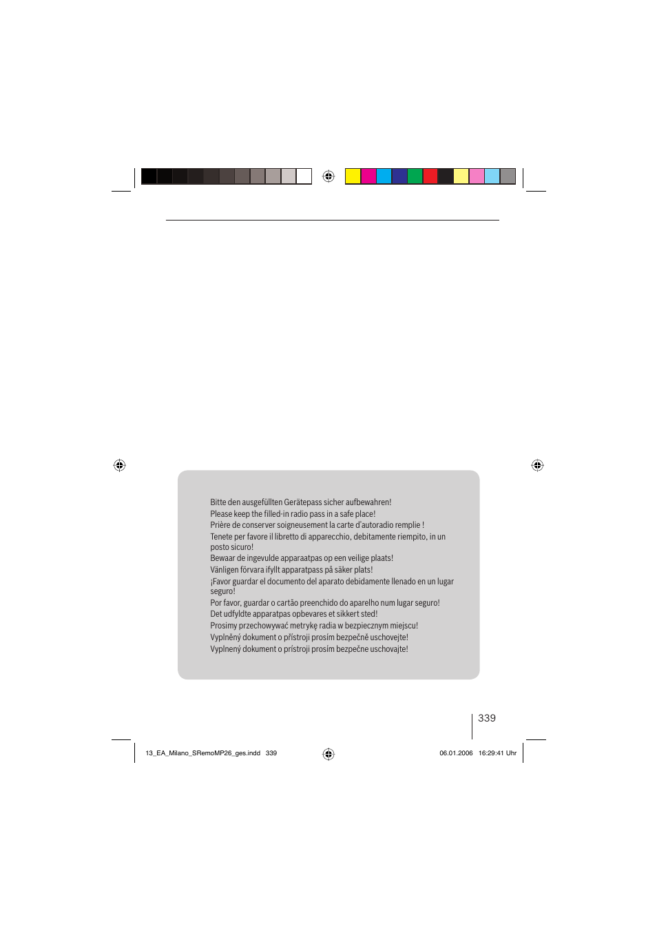Blaupunkt MILANO MP26 User Manual | Page 30 / 31