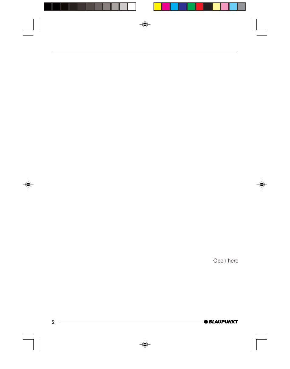 2open here | Blaupunkt ISTANBUL C73 User Manual | Page 2 / 33