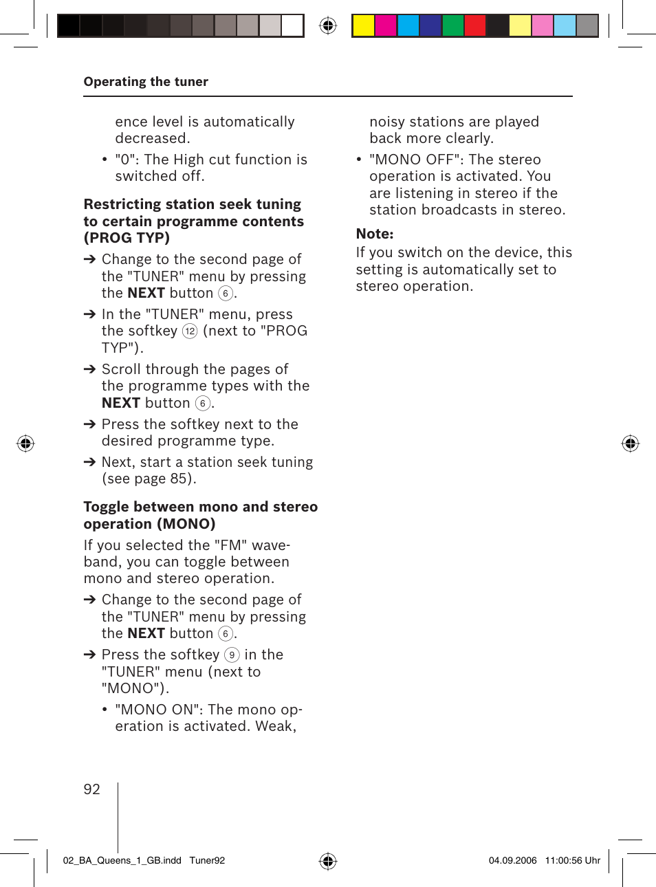 Blaupunkt QUEENS MP56 7 646 583 310 User Manual | Page 27 / 67