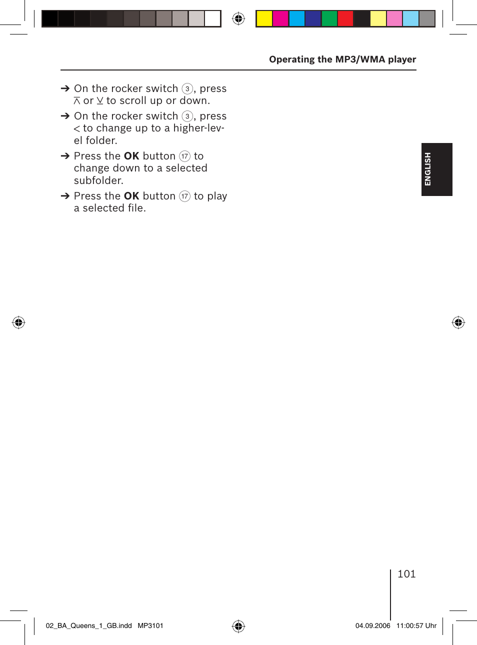 Blaupunkt QUEENS MP56 7 646 583 310 User Manual | Page 36 / 67