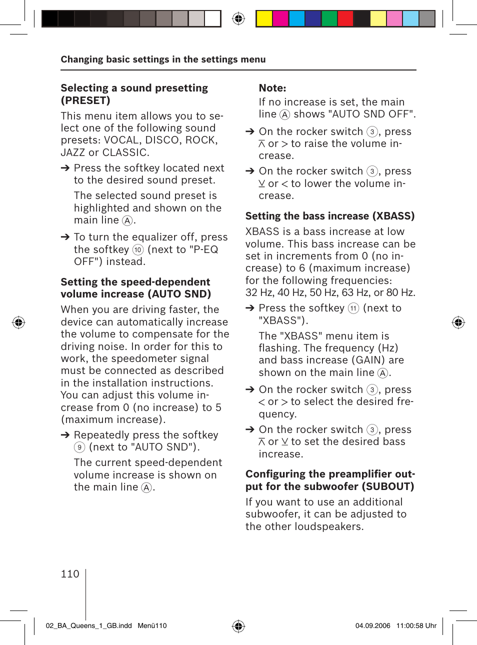 Blaupunkt QUEENS MP56 7 646 583 310 User Manual | Page 45 / 67
