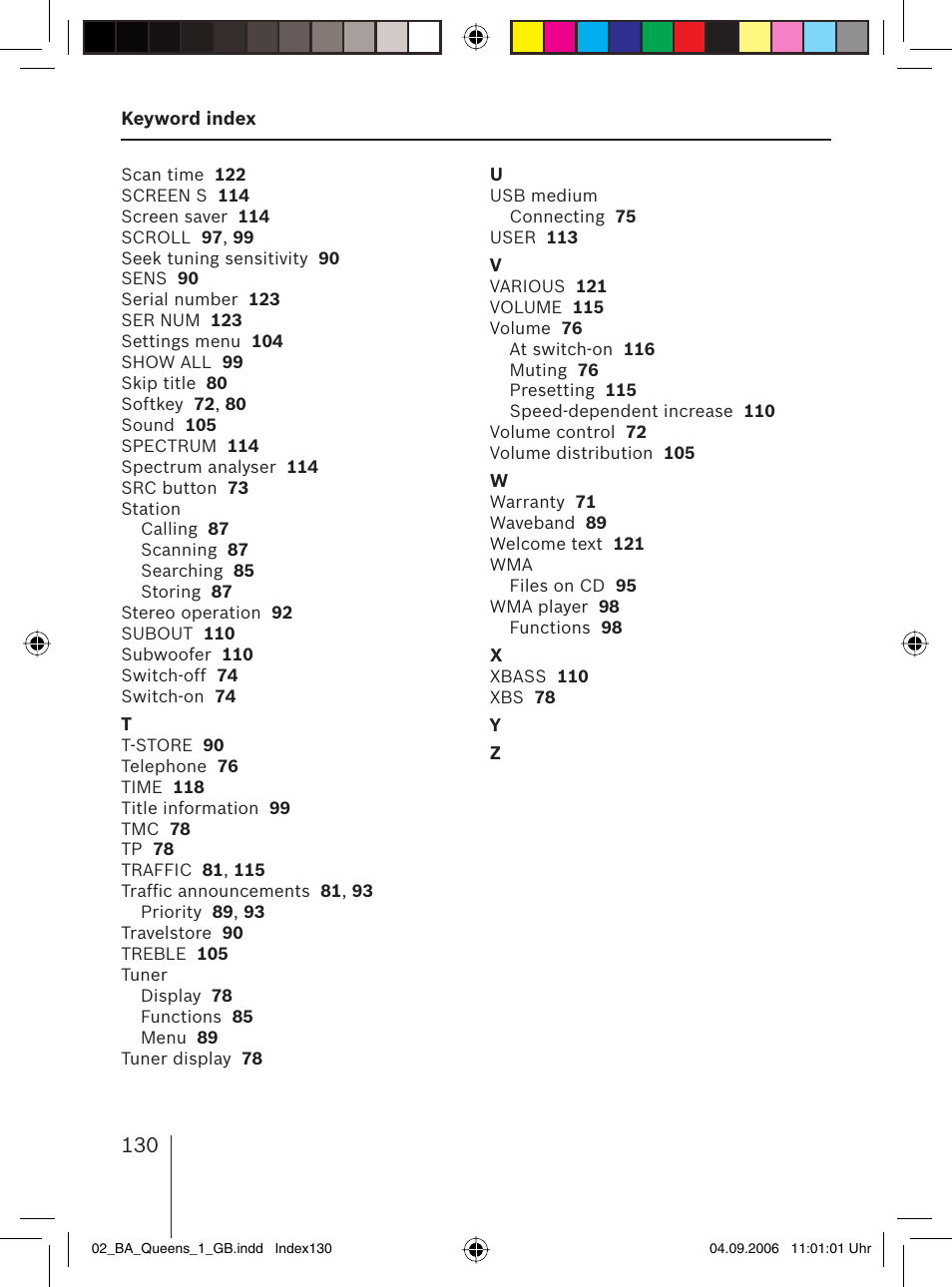 Blaupunkt QUEENS MP56 7 646 583 310 User Manual | Page 65 / 67
