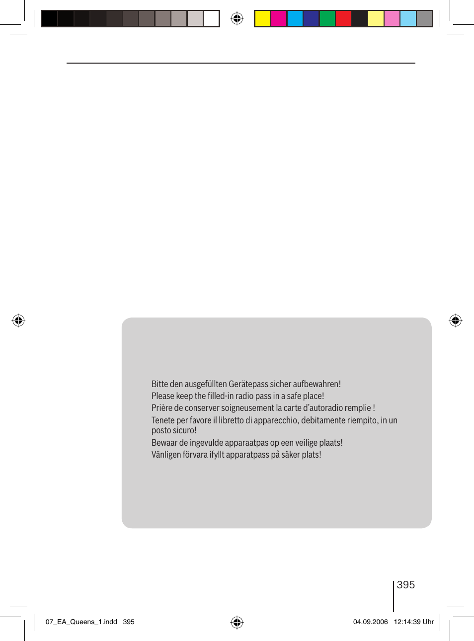 Blaupunkt QUEENS MP56 7 646 583 310 User Manual | Page 66 / 67