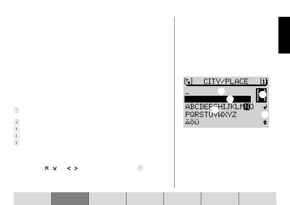 City⁄place äöü pqrstuvwxyz, Abcdefghijklm n o | Blaupunkt DX-R70 User Manual | Page 19 / 114