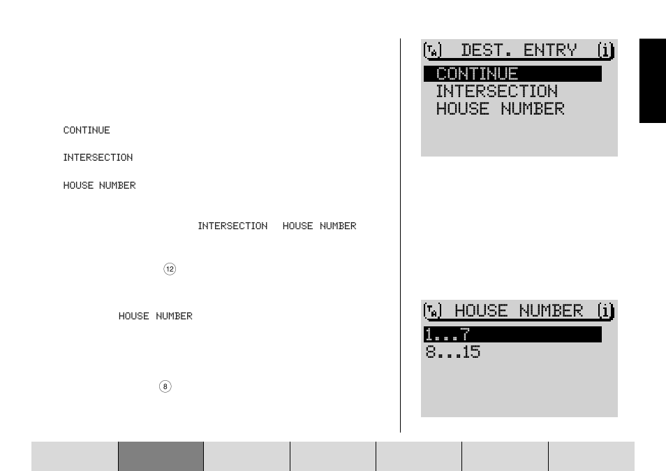 House number 8 1 | Blaupunkt DX-R70 User Manual | Page 25 / 114