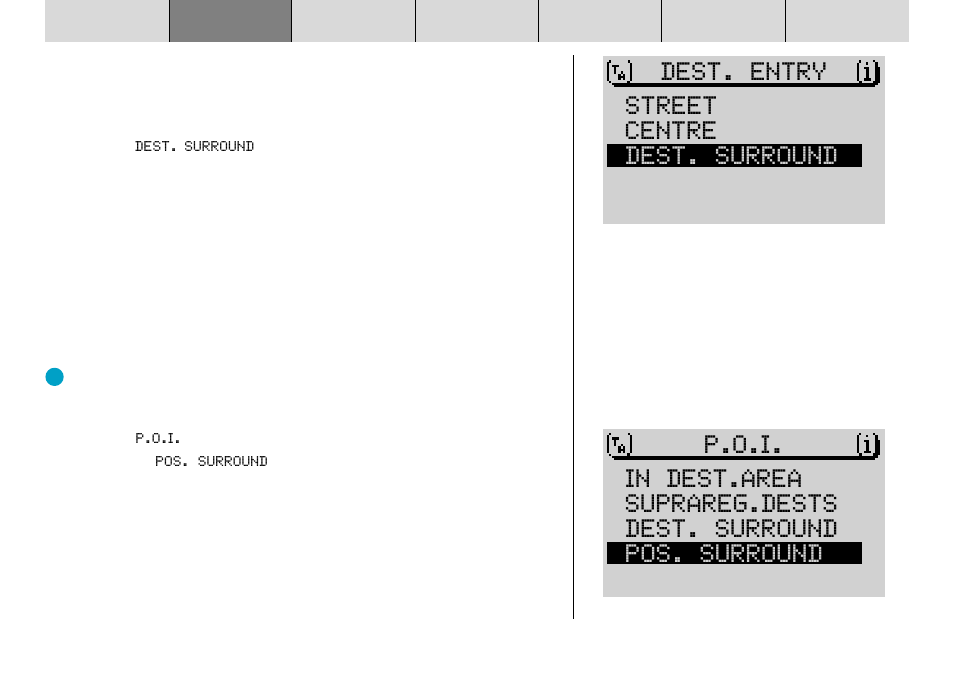 Pos. surround dest. surround | Blaupunkt DX-R70 User Manual | Page 30 / 114