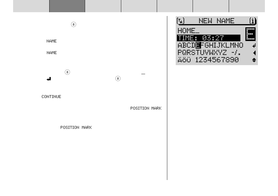 Time: 03:27, Abcd e fghijklmno | Blaupunkt DX-R70 User Manual | Page 52 / 114