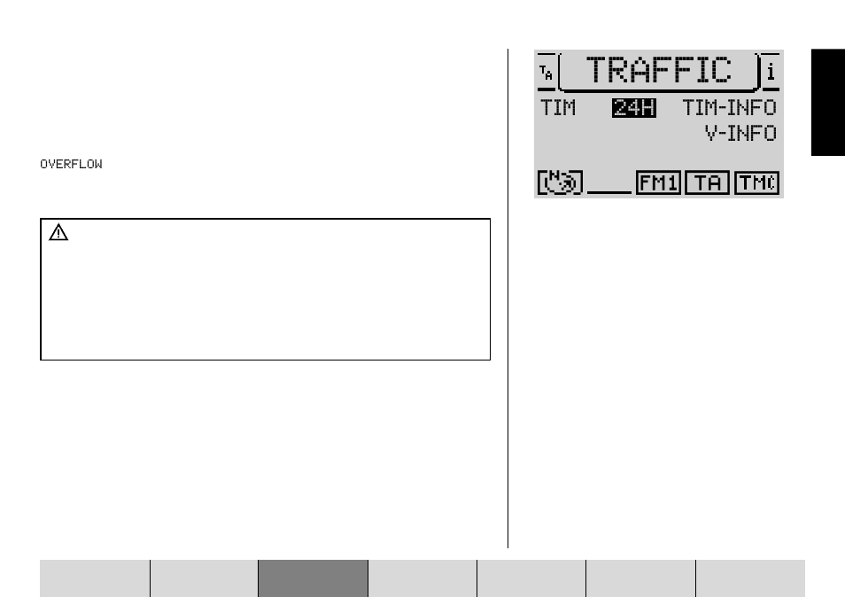 Traffic, Tim 24h v-info tim-info | Blaupunkt DX-R70 User Manual | Page 69 / 114