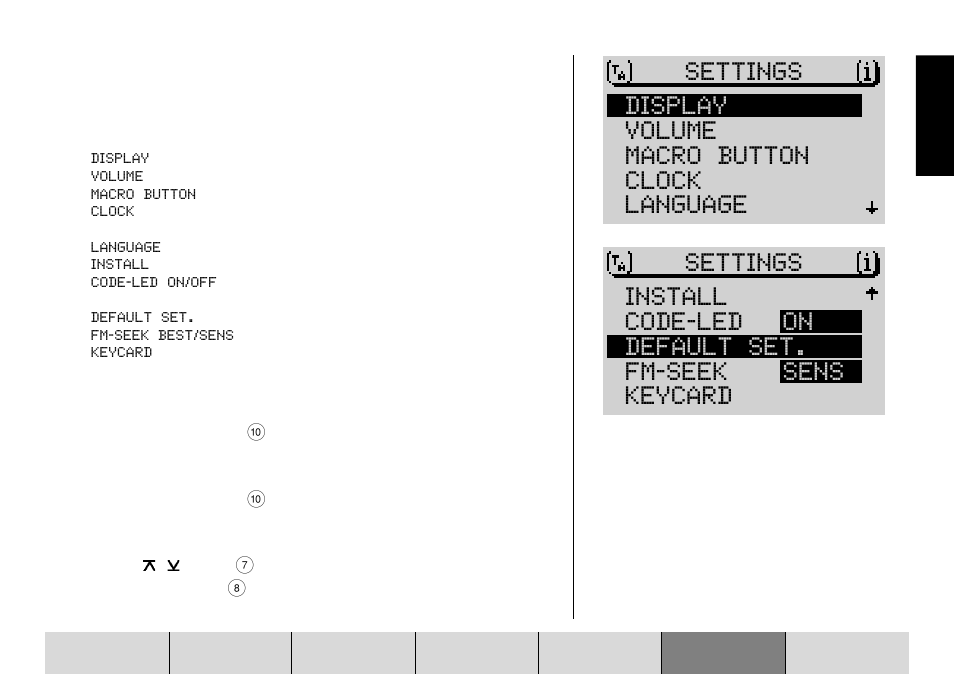 Setup – basic settings | Blaupunkt DX-R70 User Manual | Page 95 / 114