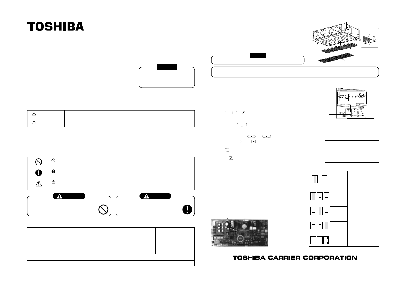 High-efficiency filter, Concealed duct type, High-efficiency filter installation manual | Safety cautions, Specifications, Installation of high-efficiency filter | Toshiba RAV-SM560A User Manual | Page 106 / 109