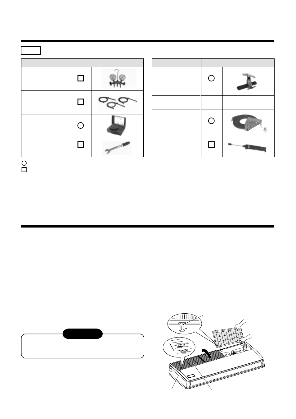 Installation/servicing tools, Maintenance, O¡ o | Toshiba RAV-SM560A User Manual | Page 65 / 109