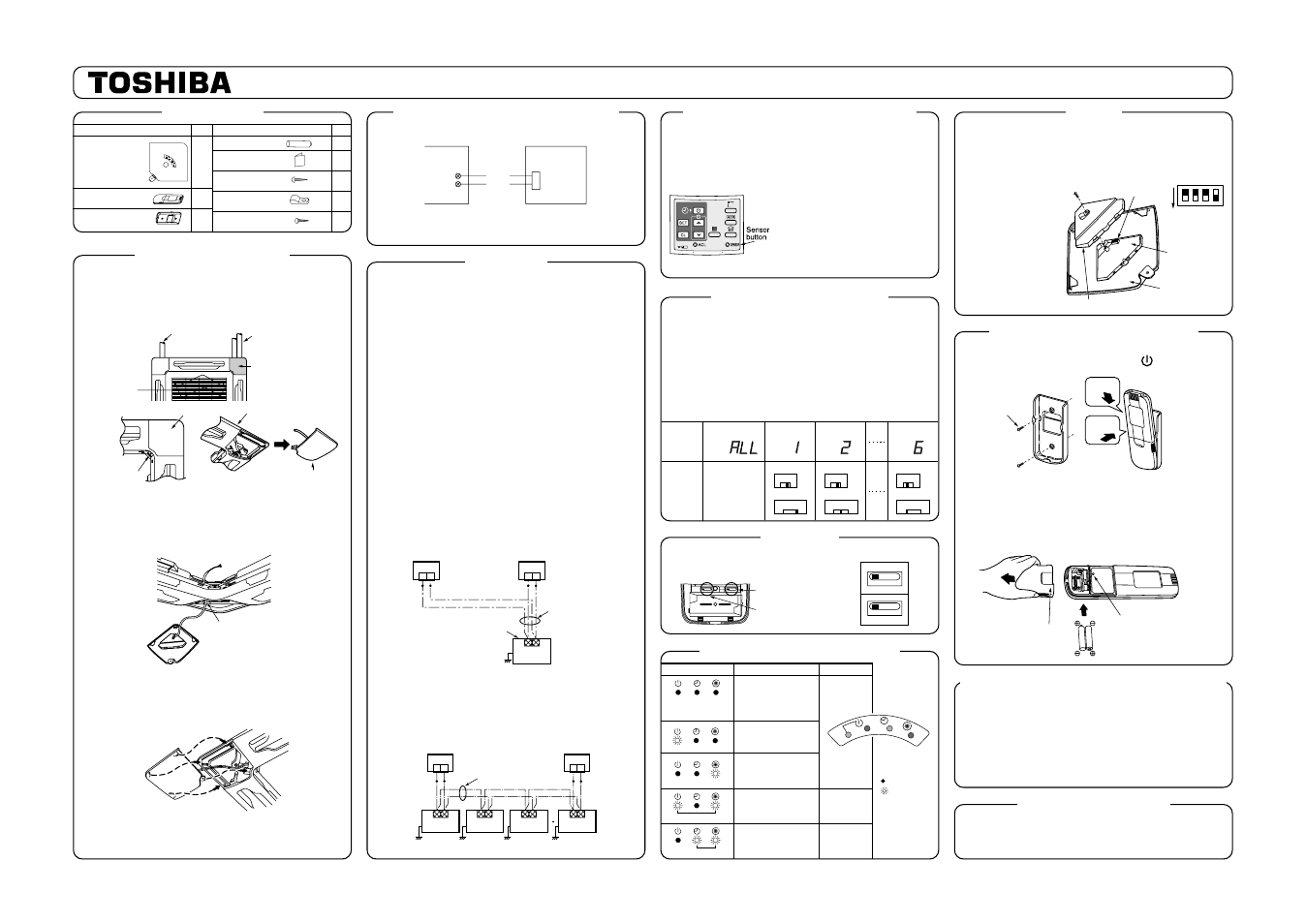 Remote controller wireless kit, Tcb-ax21u (w)-e, Installation manual | Toshiba RAV-SM560A User Manual | Page 89 / 109