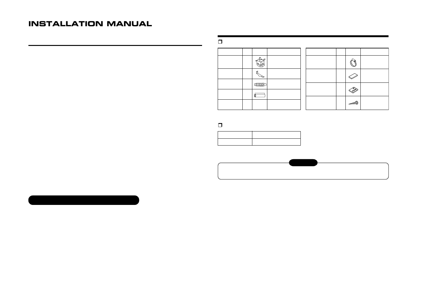 Drain pump kit for under ceiling type, Tcb-dp22ce, Accessory parts and parts to be procured locally | Adoption of new refrigerant, Accessory parts, Specification, Warning | Toshiba RAV-SM560A User Manual | Page 92 / 109