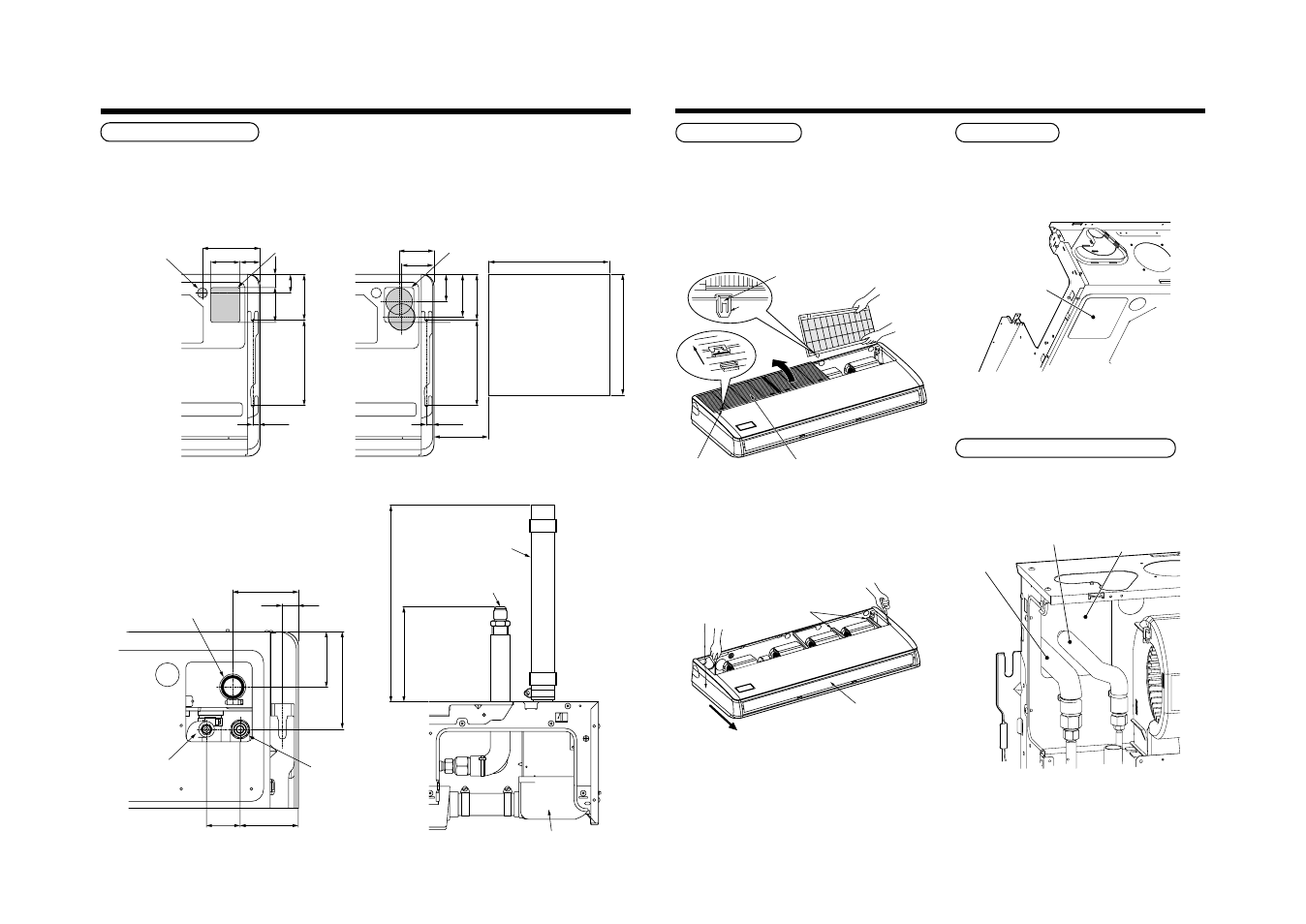 Preparation for installation of drain up kit, Installation procedure of drain up kit, Tcb-dp22ce | Toshiba RAV-SM560A User Manual | Page 94 / 109