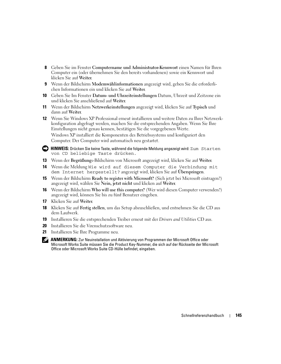 Dell OptiPlex GX620 User Manual | Page 145 / 294