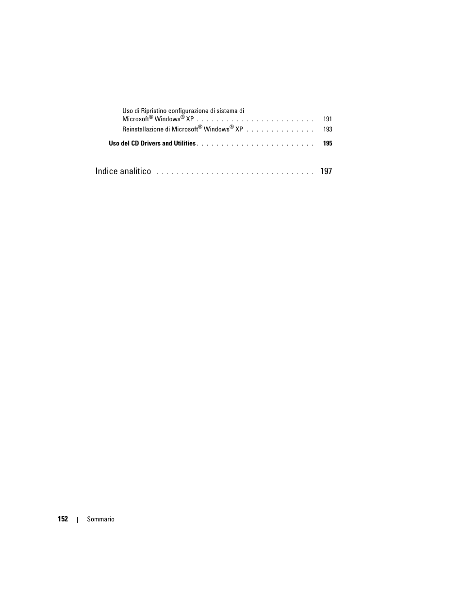Indice analitico | Dell OptiPlex GX620 User Manual | Page 152 / 294