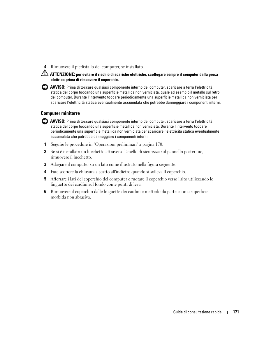 Computer minitorre | Dell OptiPlex GX620 User Manual | Page 171 / 294