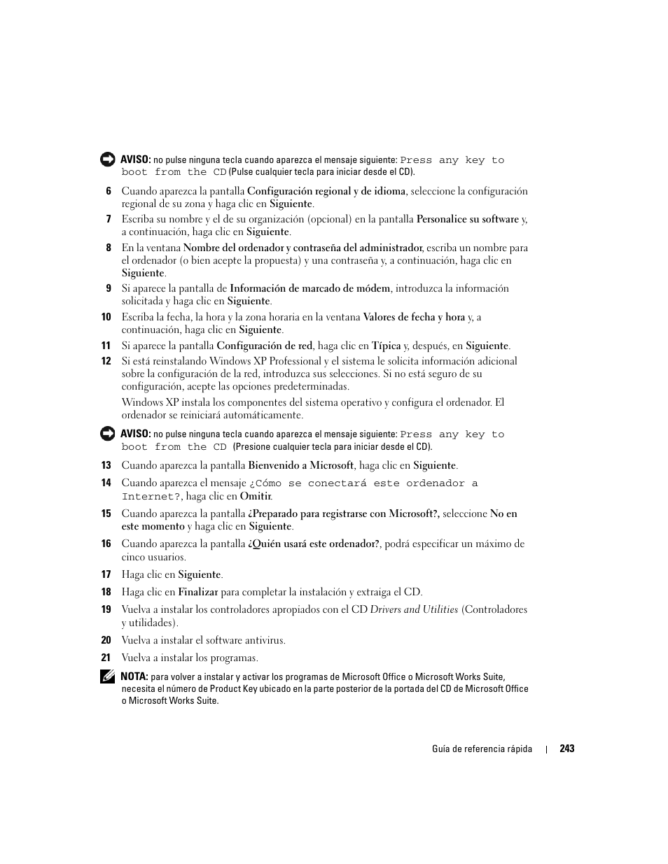 Dell OptiPlex GX620 User Manual | Page 243 / 294