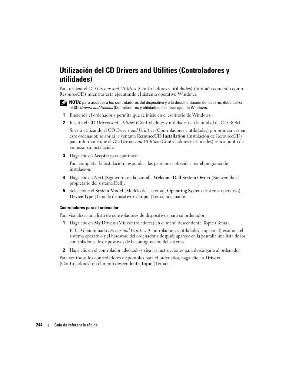 Dell OptiPlex GX620 User Manual | Page 244 / 294