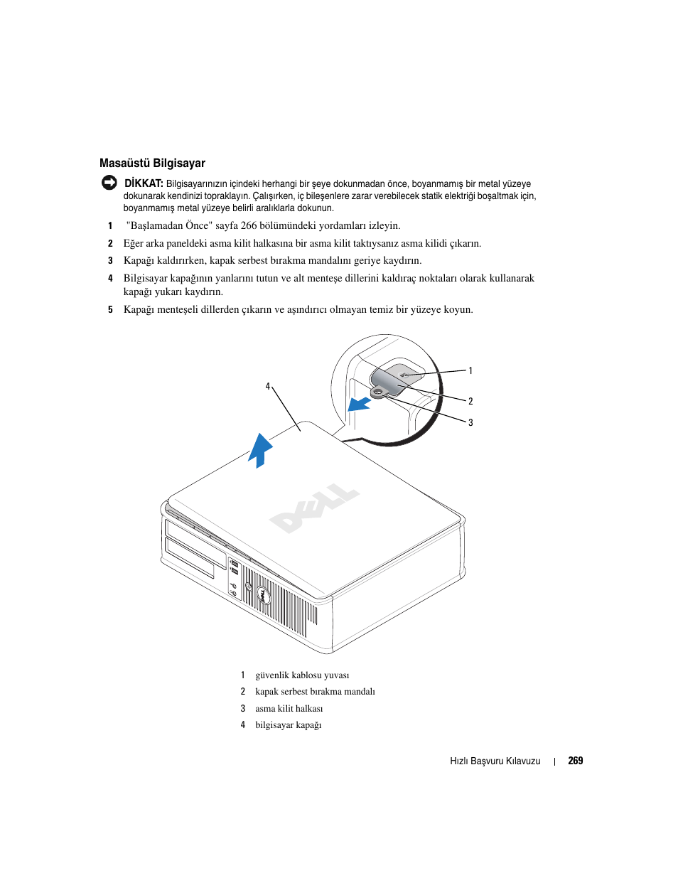 Masaüstü bilgisayar | Dell OptiPlex GX620 User Manual | Page 269 / 294