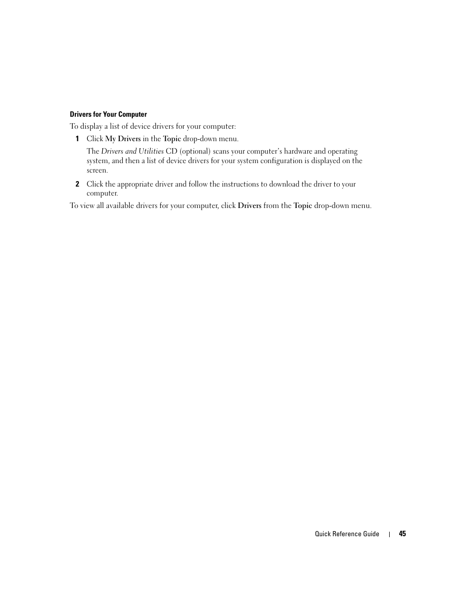 Dell OptiPlex GX620 User Manual | Page 45 / 294