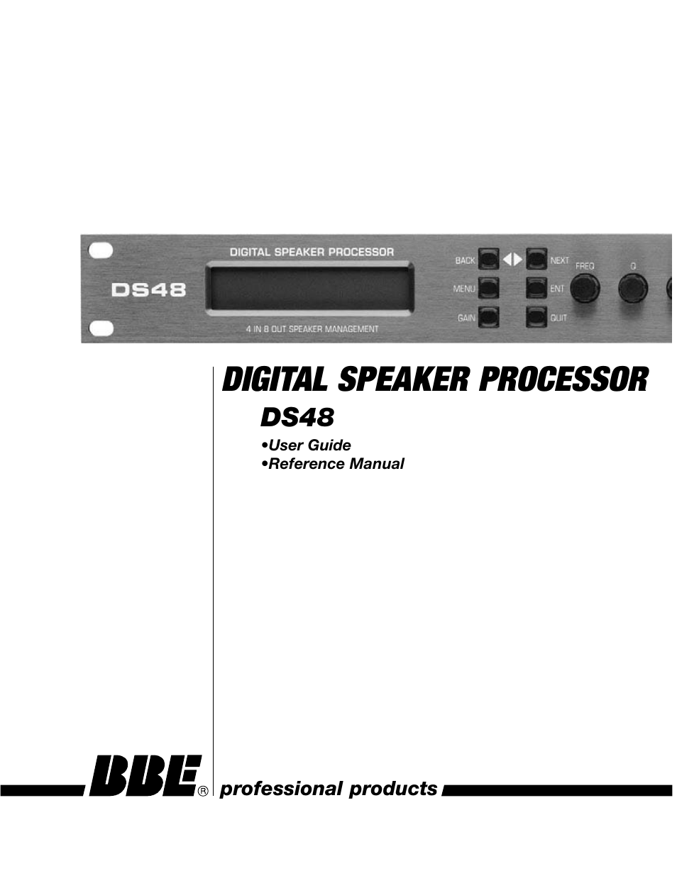 BBE DS48 User Manual | 39 pages