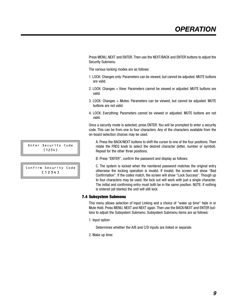 Operation | BBE DS48 User Manual | Page 15 / 39