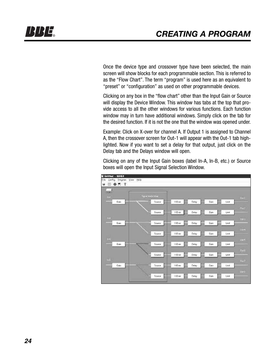 Creating a program | BBE DS48 User Manual | Page 30 / 39
