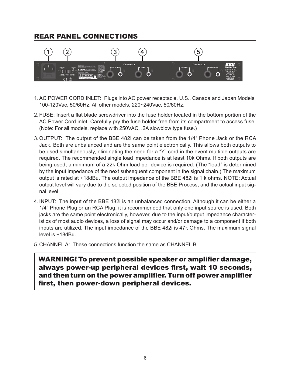 BBE 482i User Manual | Page 6 / 16