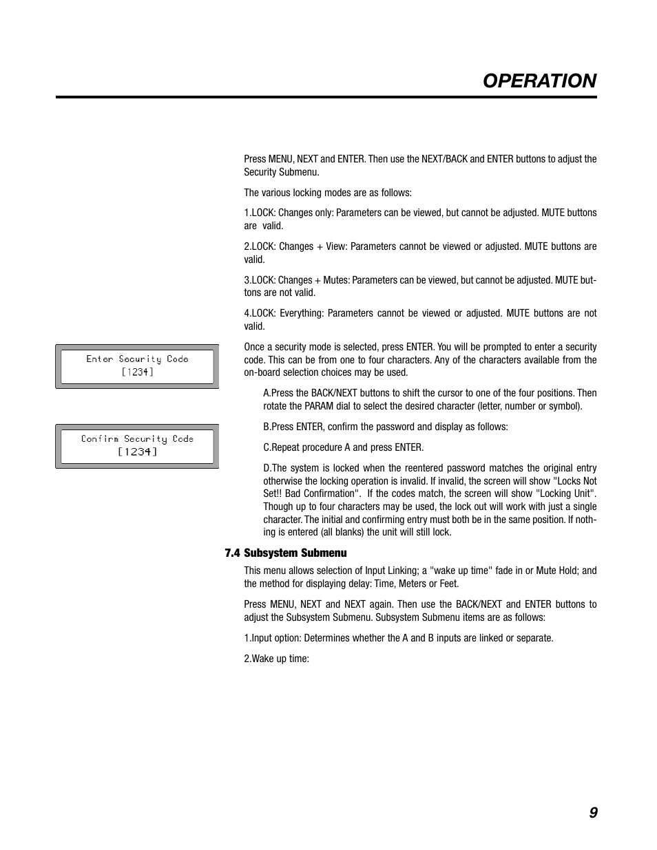 Operation | BBE DS26 User Manual | Page 15 / 34
