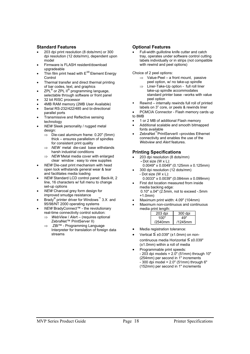Brady 200MVP User Manual | Page 20 / 31