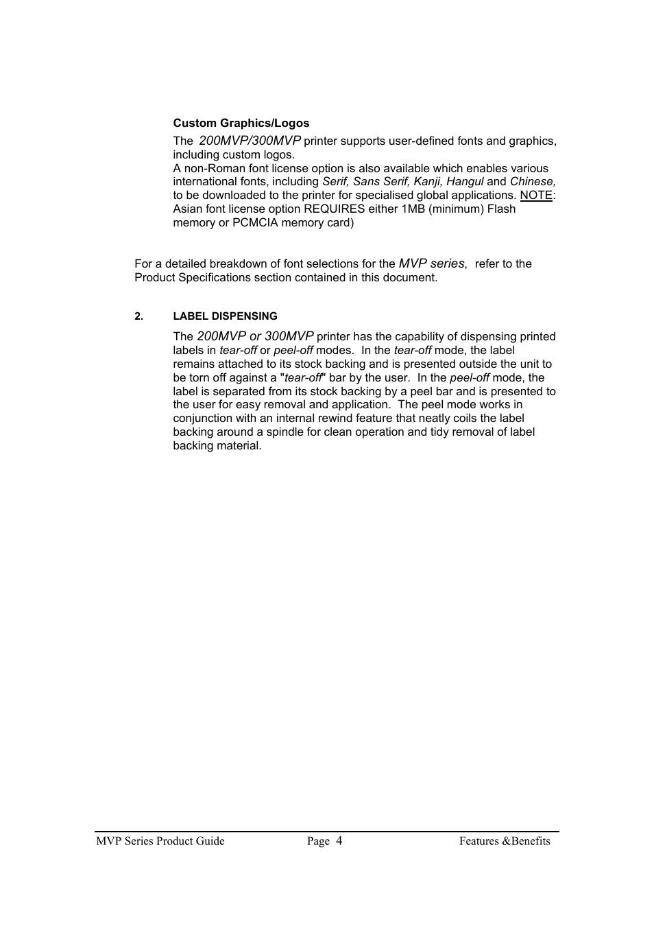 Brady 200MVP User Manual | Page 6 / 31