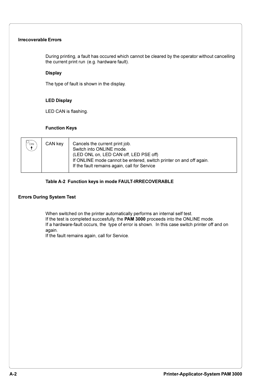 Brady PAM 3000 User Manual | Page 60 / 87