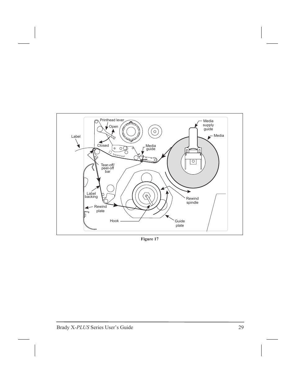Brady x- plus series user’s guide 29 | Brady 300X-PLUS User Manual | Page 37 / 110