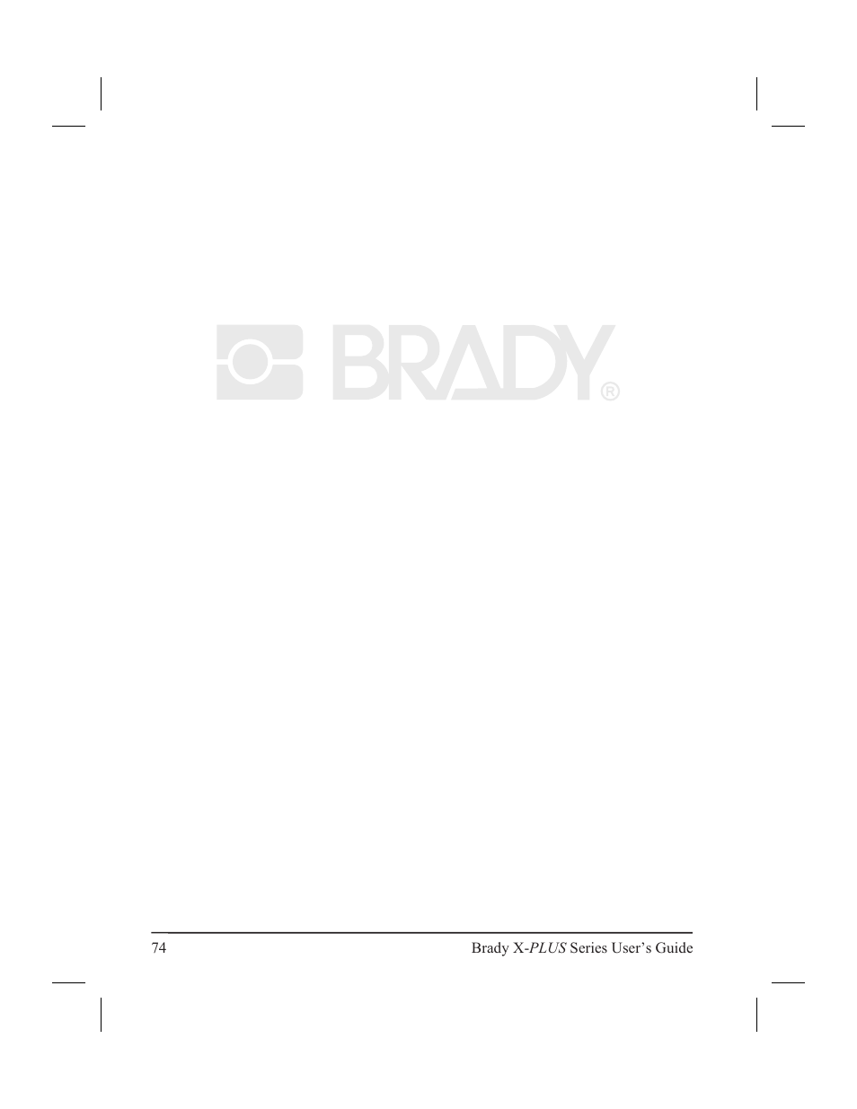 Brady 300X-PLUS User Manual | Page 82 / 110