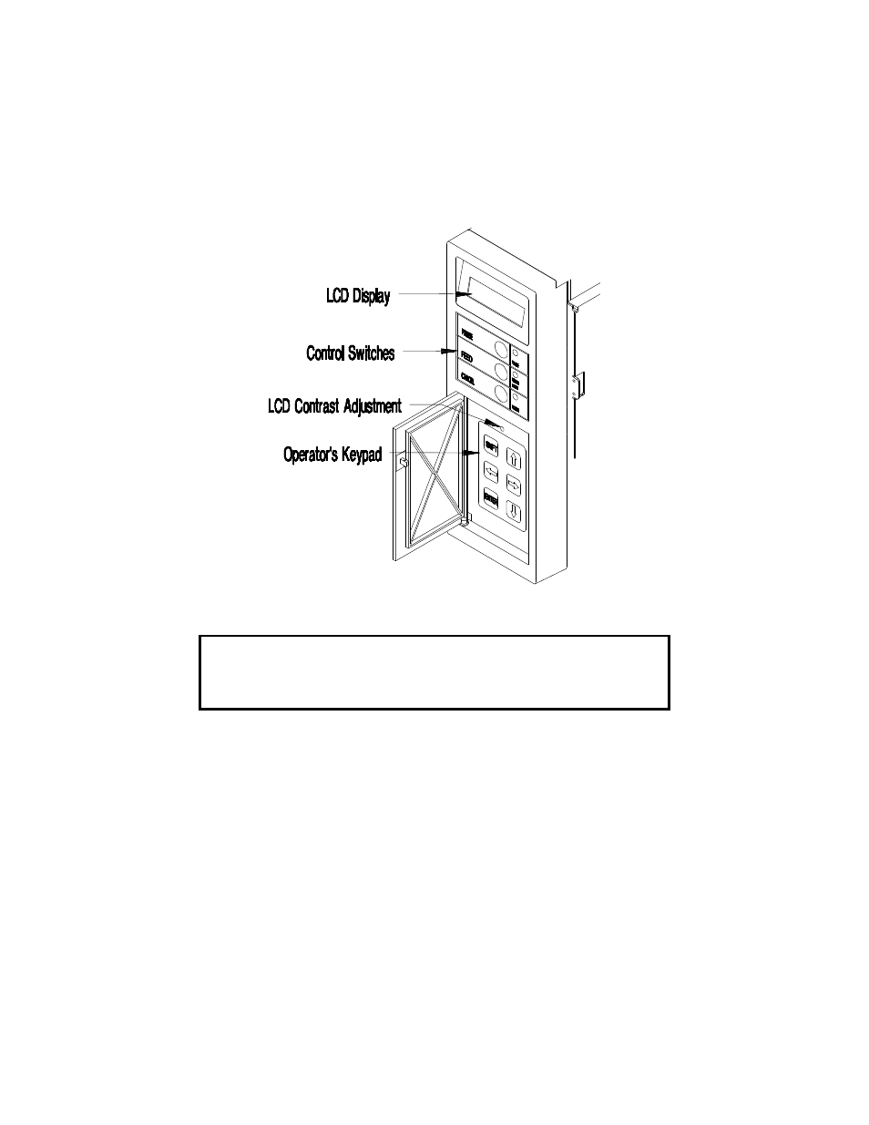 1 optional lcd/keypad front panel | Brady 2034 User Manual | Page 33 / 89