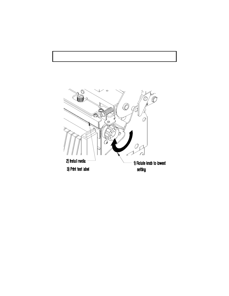 1 media width adjustment | Brady 2034 User Manual | Page 64 / 89