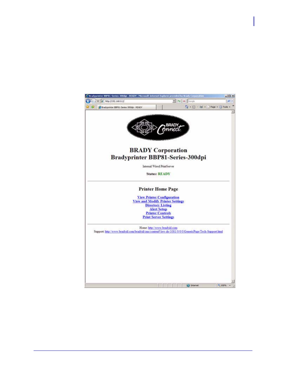 View printer configuration | Brady BBP81 User Manual | Page 47 / 106